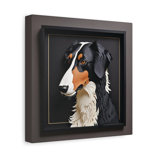 Classic Borzoi Dog Portrait - 3D Illusion Wall Art for Home Decor or Memorial Gift