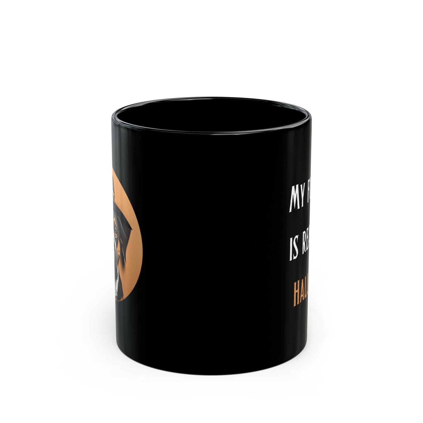Halloween Boxer Lover Coffee Mug Haunted House Edition - Perfect Gift for Boxer Dog Owners and Halloween Enthusiasts