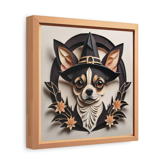 Halloween Chihuahua Canvas Print - Fall Holiday Décor or Gift for a Chihuahua Lover