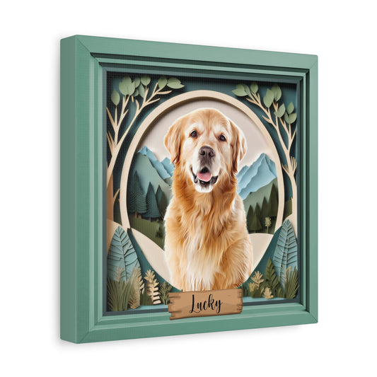 Custom Airbrushed Pet Portrait - Mountain Theme