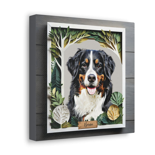 Custom Airbrushed Pet Portrait - Nature Theme
