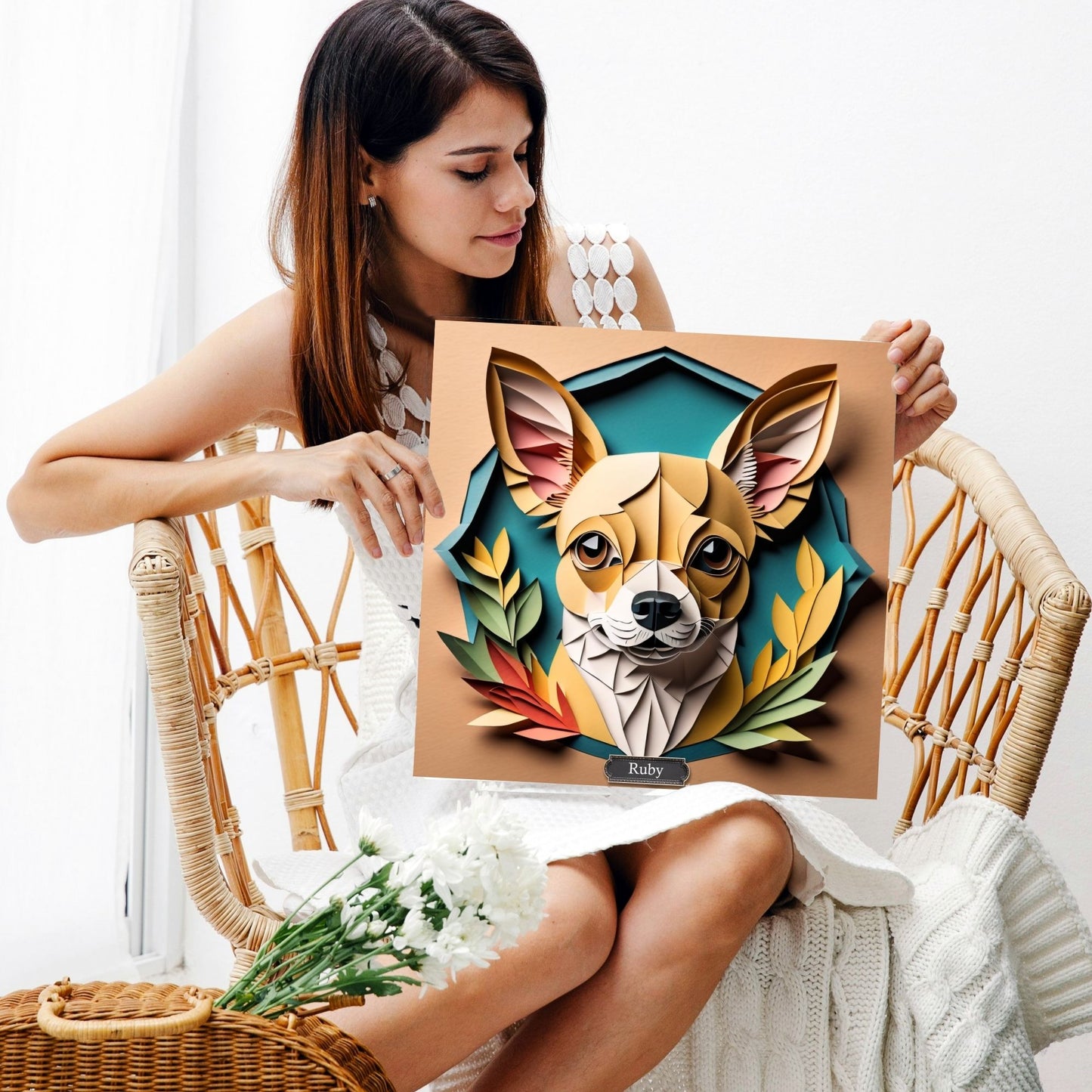 Chihuahua Lover Gift for Chihuahua Owner - Wall Art for Dog Enthusiasts