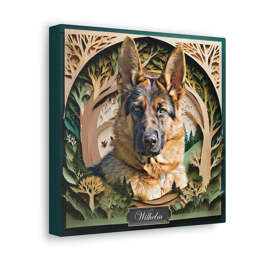 Custom Airbrushed Pet Portrait - Forest Theme