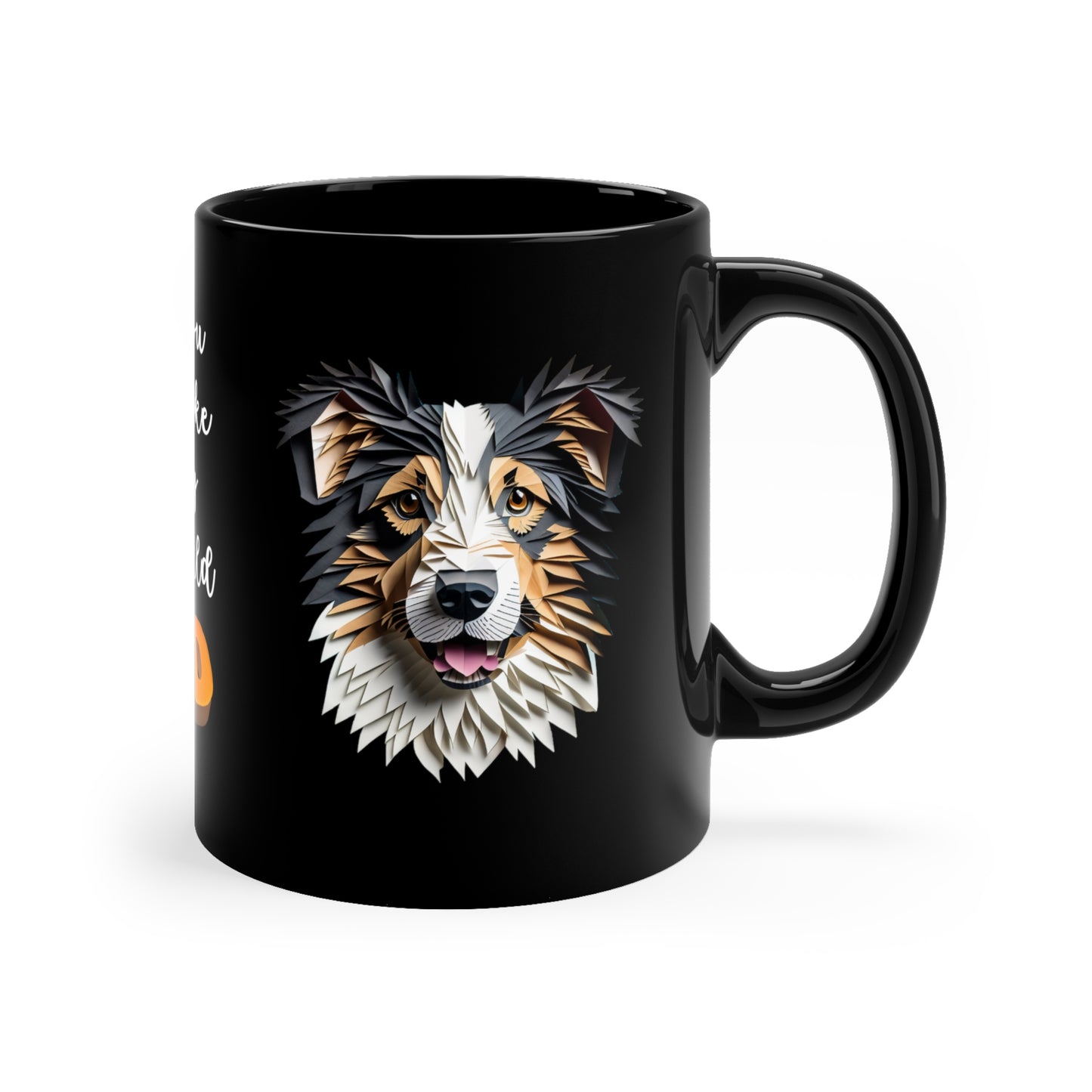 You Make My World 3D - Australian Shepherd Custom Name Ceramic 11oz Mug