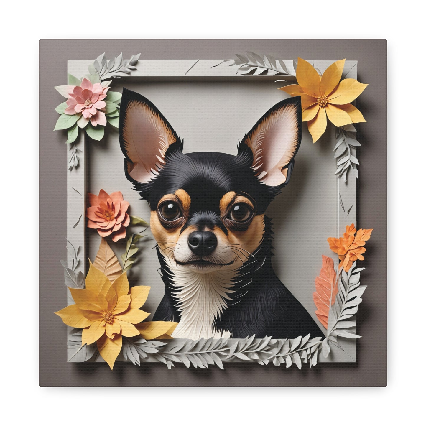 Black and Tan Chihuahua Canvas Print - Chihuahua Memorial Gift