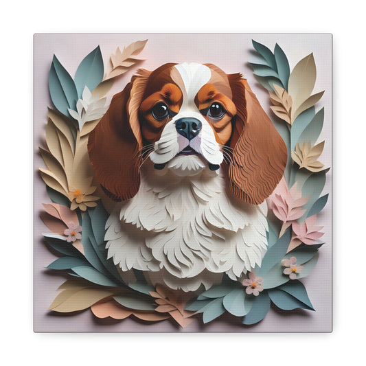 Cavalier King Charles Spaniel Canvas Wrap - Name Personalization Cavalier Memorial