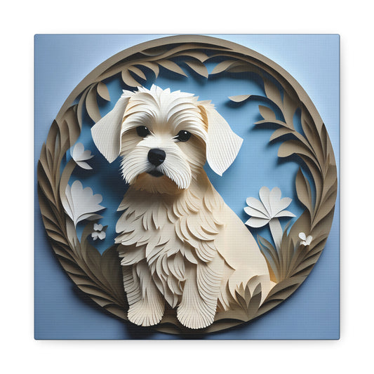Maltese Dog Wall Art - Personalized Pet Memorial Gift