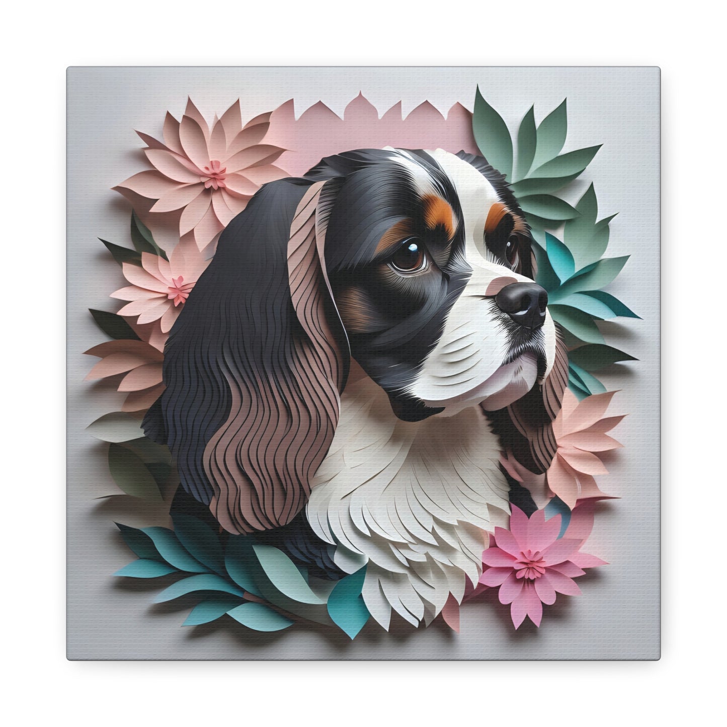 Cavalier King Charles Spaniel Canvas Wrap - 3D Illusion Cavalier Memorial