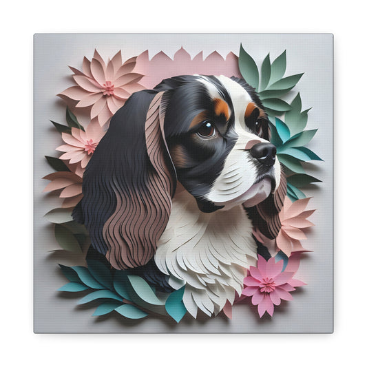 Cavalier King Charles Spaniel Canvas Wrap - 3D Illusion Cavalier Memorial