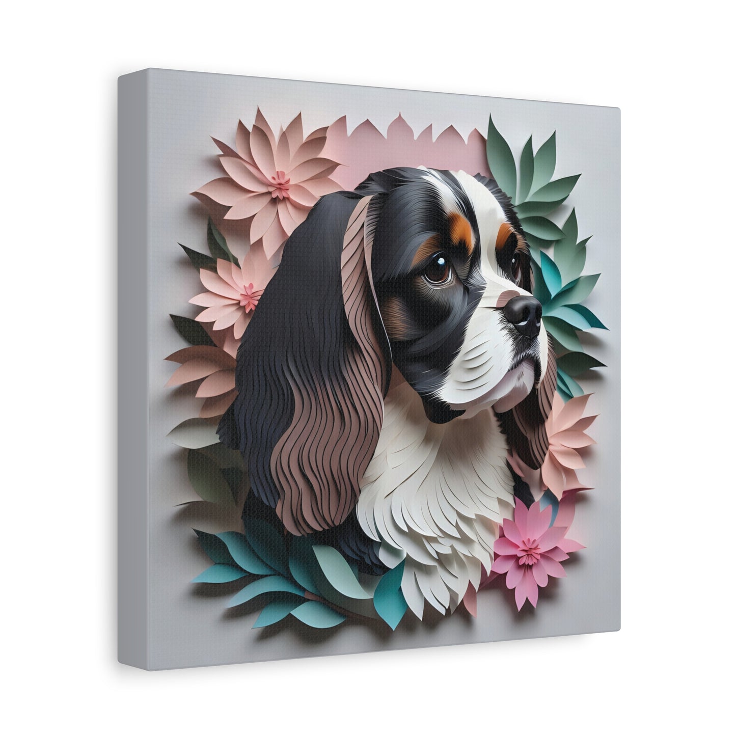 Cavalier King Charles Spaniel Canvas Wrap - 3D Illusion Cavalier Memorial