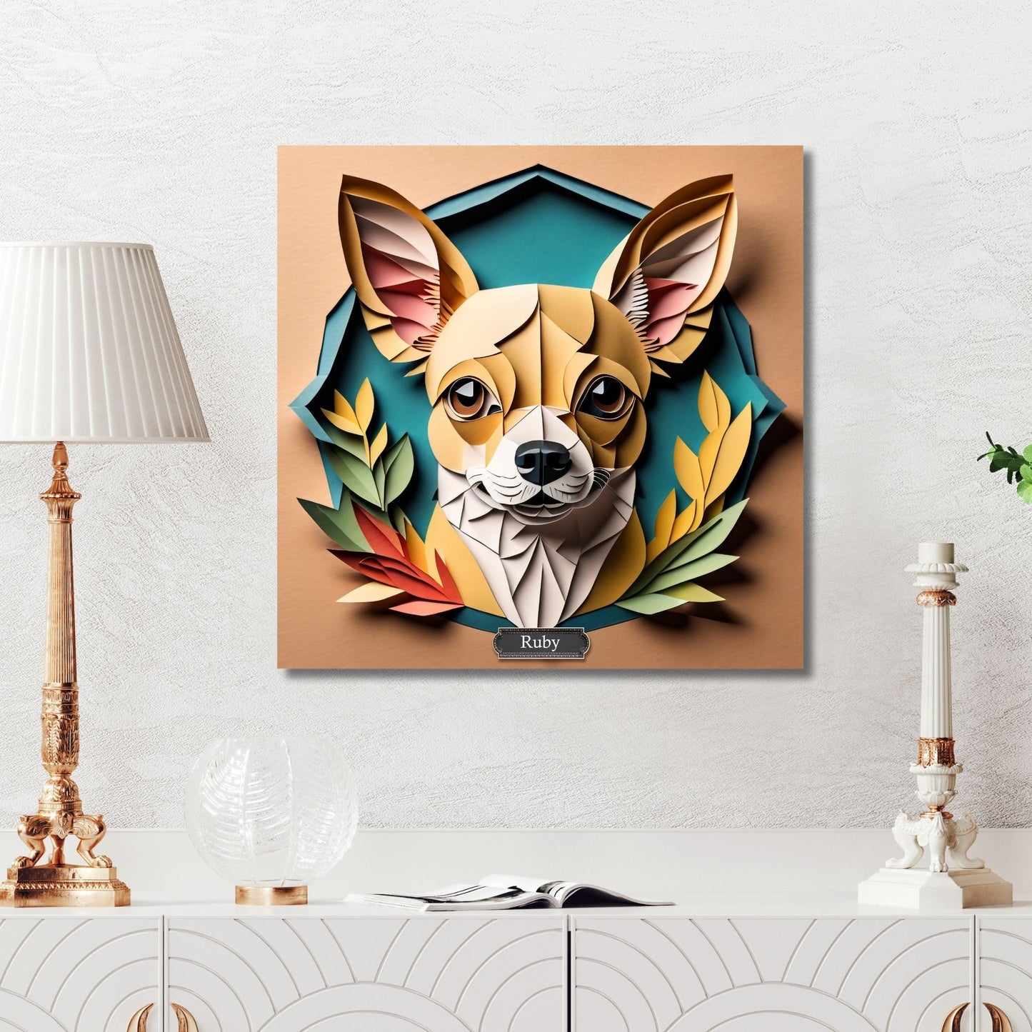 Chihuahua Lover Gift for Chihuahua Owner - Wall Art for Dog Enthusiasts