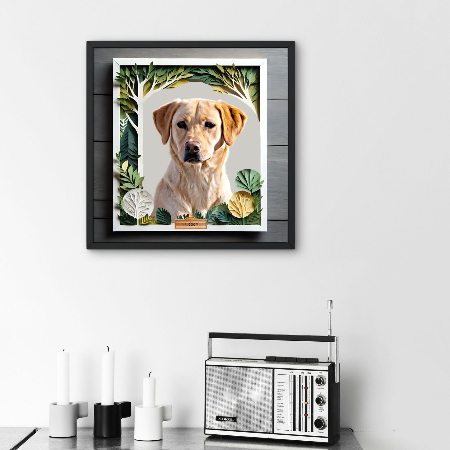 Custom Airbrushed Pet Portrait - Nature Theme