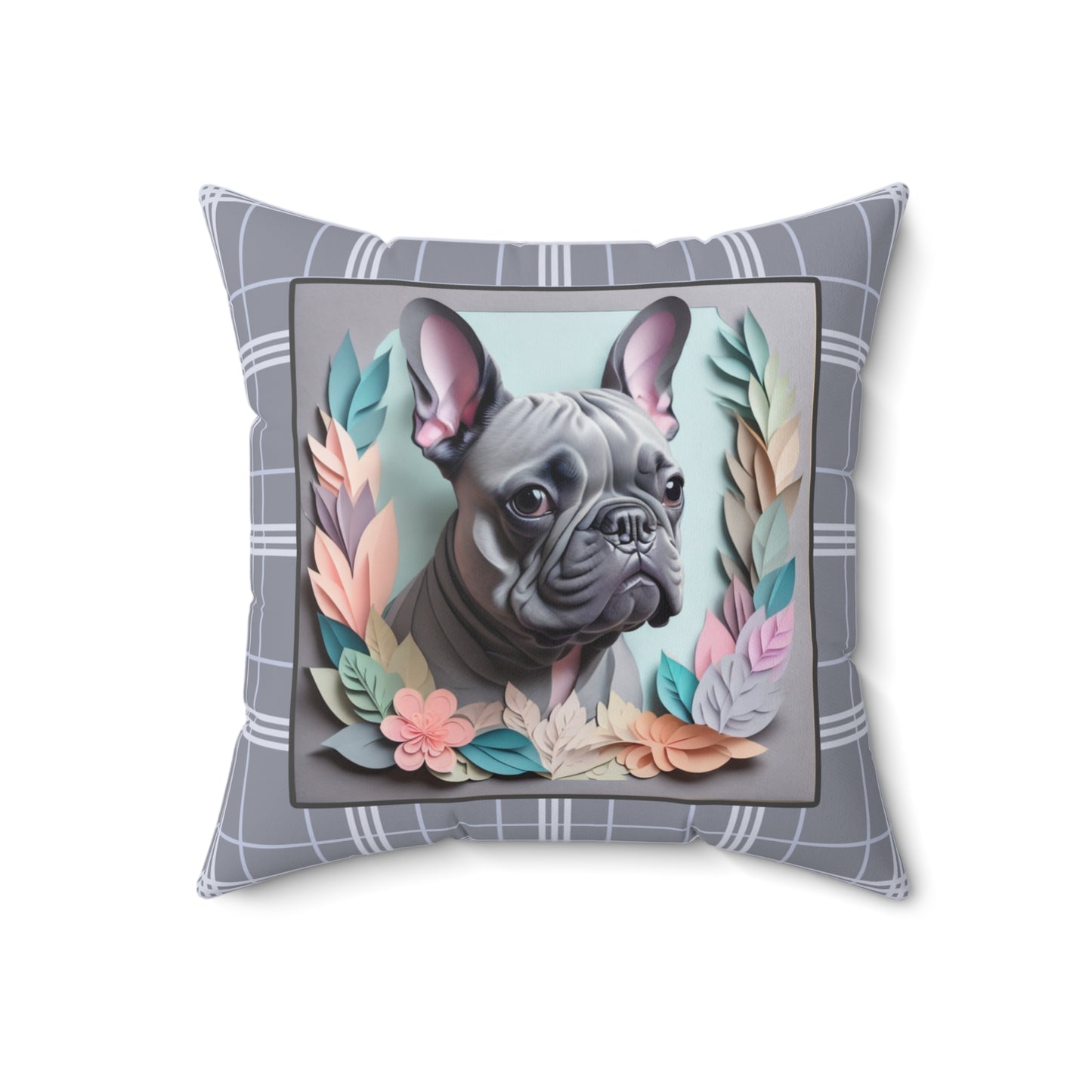 French Bulldog Square Pillow - French Bulldog Owner Birthday or Housewarming Gift
