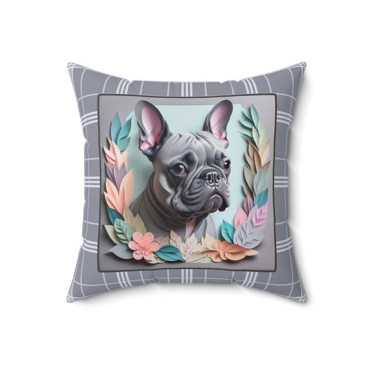 French Bulldog Square Pillow - French Bulldog Owner Birthday or Housewarming Gift