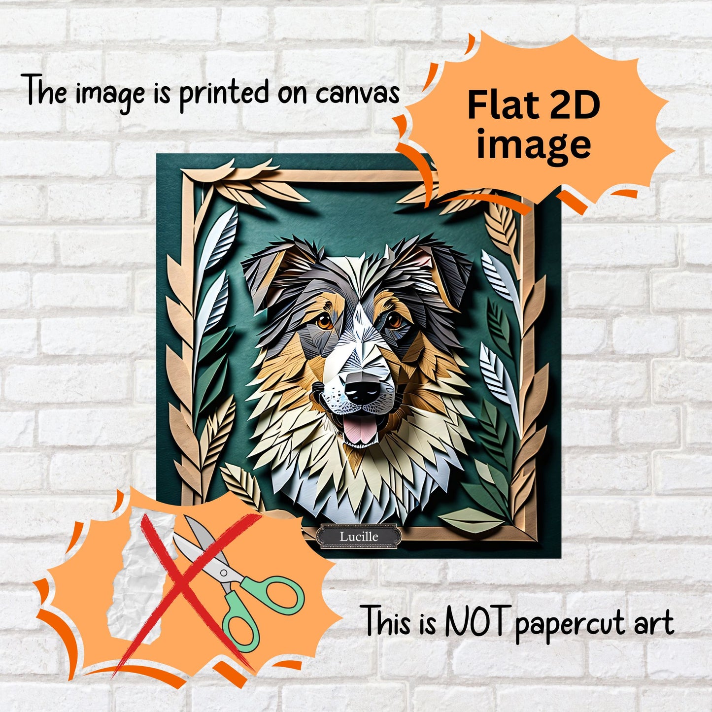 Australian Shepherd Lover Art, 3D Illusion Dog Owner Gift