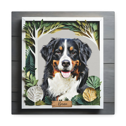 Custom Airbrushed Pet Portrait - Nature Theme