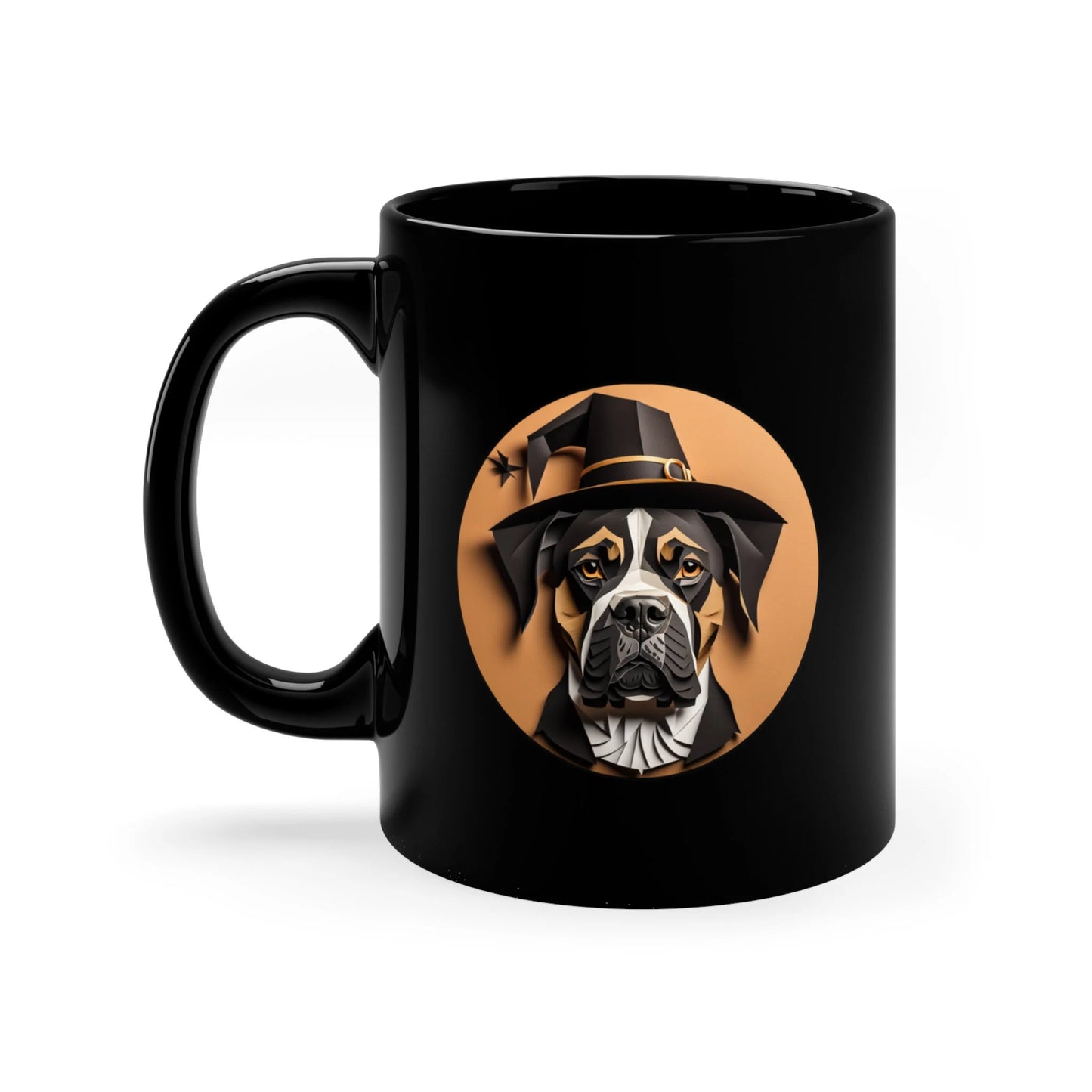 Halloween Boxer Lover Coffee Mug Haunted House Edition - Perfect Gift for Boxer Dog Owners and Halloween Enthusiasts