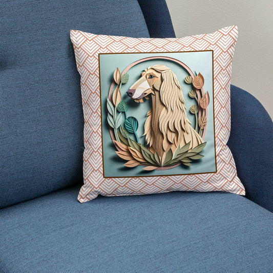 Afghan Hound Square Pillow - Afghan Hound Owner Birthday or Housewarming Gift